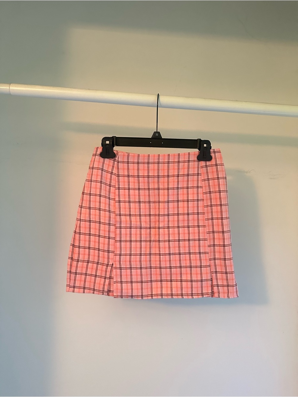 Plaid Pink Mini Skirt